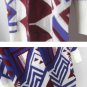 Retro Style Geometric Pattern Long Sleeve Loose Cardigan