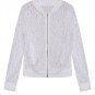 Lace Zipper Casual Hollow Out Long Sleeve Jacket