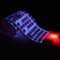 Flexible Soft Silicon Backlit Waterproof USB wired Keyboard 109 Keys