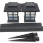 2pcs Garden Solar Oriental LED Lamp Outdoor Yard Lawn Decorative Light