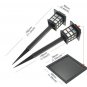 2pcs Garden Solar Oriental LED Lamp Outdoor Yard Lawn Decorative Light