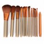 12pcs Professional Women Makeup Lip Eyeshadow Foundation Brushes with Metal Case
