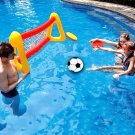 Water Inflatable Football Gate Swimming Paddling Pool Football Goal Paddling Pool Football