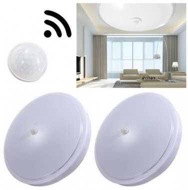 12W PIR Infrared Motion Sensor Flush Mounted LED Ceiling Light AC110-265V