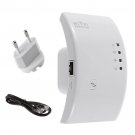 300M EU Plug Wireless-N Wifi Repeater 802.11N Network Router Range Expander