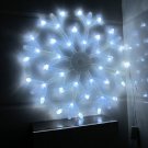 40 LED Colorful Snowflake Fairy Lights String Curtain Light Christmas Wedding Holiday Decor