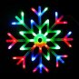 40 LED Colorful Snowflake Fairy Lights String Curtain Light Christmas Wedding Holiday Decor