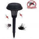 Garden Solar Power LED Mosquito Killer Lamp Yard Plastic Waterproof Lawn Light