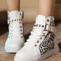 Womens Girls Lace-up Ankle Boots Canvas Shoes Flats Sneakers Outerdoor Sports