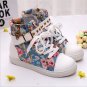 Womens Girls Lace-up Ankle Boots Canvas Shoes Flats Sneakers Outerdoor Sports