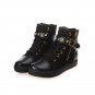 Womens Girls Lace-up Ankle Boots Canvas Shoes Flats Sneakers Outerdoor Sports