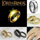 Fashion Stainless Steel Ring The Lord of the Rings Gold Plated 6MM