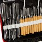 80Pcs Portable Vegetable Fruit Food Chef Burin Carving Chiseling Tool Kit With Bag