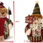 Christmas Santa Claus Elk Snowman Flannel Ornaments Home Decor