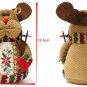 Christmas Santa Claus Elk Snowman Flannel Ornaments Home Decor