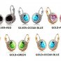 Circle Crystal Earrings Ear Clip Women Jewelry