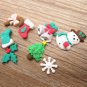 Xmas Snowman Bell Snowflake Silicone Cake Decorating Mold Fondant Bake Tool