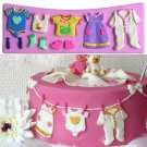 3D Baby Clothes Silicone Fondant Mould Cake Decorating Chocolate Mold Cute