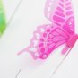 18 Pieces 3D Butterfly Crystal Transparent Decor Wall Sticker Home Wall Wedding Party Decoration