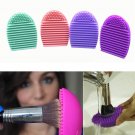 2pcs Silicone Cleaning Cosmetic Makeup Brush Gel Cleaner Scrubber Tool Foundation