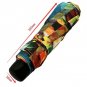 Autumn Leaves Anti UV 3 Floding Oil Painting Clear Rain Bumbershoot Umbrella