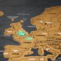 Black Luxury Scratch World Map Cylinder Packing Home Decor Gift