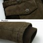 Men Winter Thicken Cotton-padded Jacket Zipper Hooded Coat