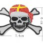 Chromatic Metal Skull Sticker 3D Ghost Car Sticker Collision Avoidance Sticker
