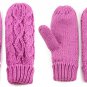 Kniting Twist Weave Cotton Inner Warm Pure Color Gloves Winter Accessories