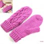 Kniting Twist Weave Cotton Inner Warm Pure Color Gloves Winter Accessories