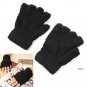 Soft Coral Fleece Gloves Fingerless Pure Color Short Mittens