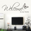 DIY Welcome to Our Home Removable Art Vinyl Decal Wall Stickers