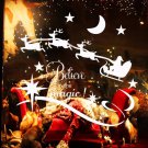 Christmas Window Wall Sticker Deer Sledge DIY Removable Waterproof Sticker