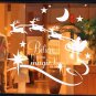 Christmas Window Wall Sticker Deer Sledge DIY Removable Waterproof Sticker