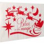Christmas Window Wall Sticker Deer Sledge DIY Removable Waterproof Sticker