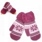 Lady Winter Pure Manual Weaving Warm Snow Wool Gloves