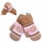 Lady Winter Pure Manual Weaving Warm Snow Wool Gloves
