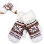 Lady Winter Pure Manual Weaving Warm Snow Wool Gloves