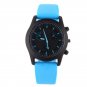 Cool Men's Luxury Black Dial Sports Rubber Strap Band Quartz Wristwatch