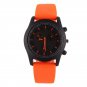 Cool Men's Luxury Black Dial Sports Rubber Strap Band Quartz Wristwatch