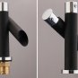 Kitchen Unique Single Handle Black Bathroom Bath Basin Sink Mixer Tap Waterfall Faucet
