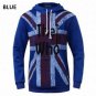 Men Fall Winter Cotton Polyester Union Flag Hoodie T-shirt Sweatershirt