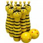 Wooden Bowling Ball Skittle Game Cute Animal Shape For Kids Children Toys Gift