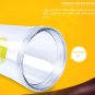 Double Layer Insulated Lemon Juice Bottle Cup Juicer Bottle With Straw