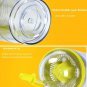 Double Layer Insulated Lemon Juice Bottle Cup Juicer Bottle With Straw