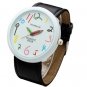 Womage PU Leather Band Pencil Analog Wrist Watch