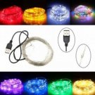 10M 100 LED USB Copper Wire Flexible String Fairy Light Xmas Wedding Party Decor