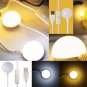 6 LED Magnetic Tape Metal Base USB Reading Night Light With Switch