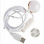 6 LED Magnetic Tape Metal Base USB Reading Night Light With Switch