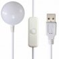 6 LED Magnetic Tape Metal Base USB Reading Night Light With Switch